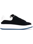 Alexander Mcqueen Extended Sole Sneakers, Men's, Size: 39, Blue, Nylon/suede/leather/rubber