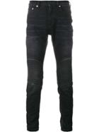 Neil Barrett Ribbed Knee Biker Jeans - Grey