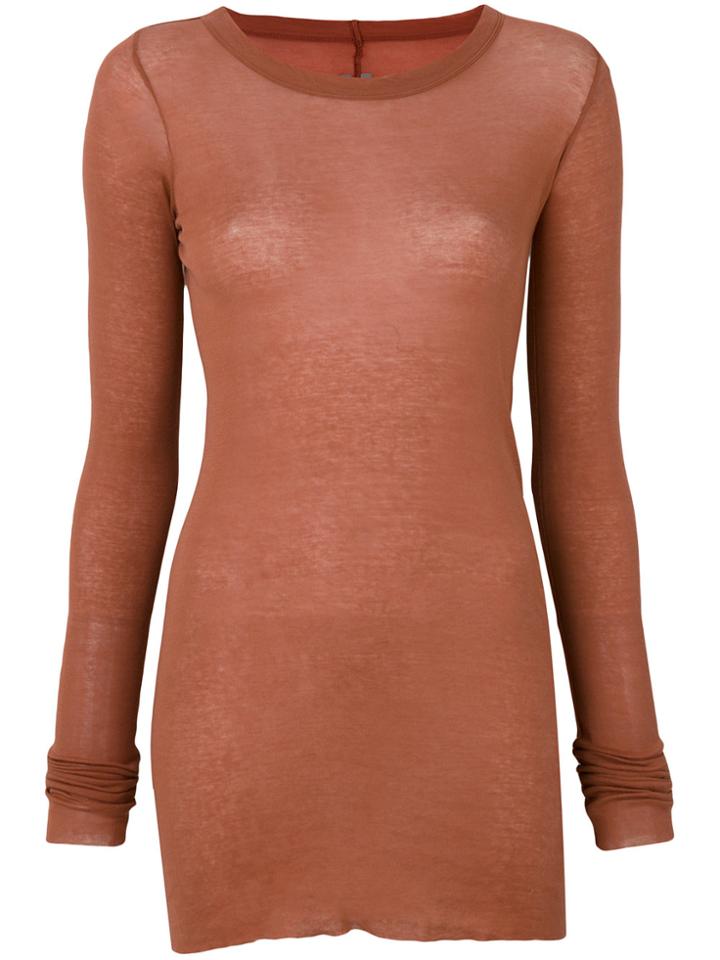 Rick Owens Long Sleeve T-shirt - Yellow & Orange