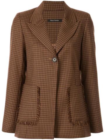 Wynn Hamlyn Etch Blazer - Brown
