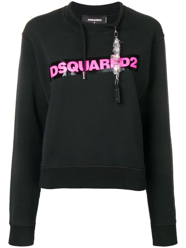 Dsquared2 Contrast Logo Sweatshirt - Pink
