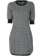 Love Moschino - Knitted Gingham Dress - Women - Acrylic/polyamide/wool/alpaca - 40, Black, Acrylic/polyamide/wool/alpaca