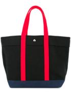 Cabas Colour Block Tote Bag - Black
