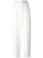 Chloé Embroidered Trim Trousers - White