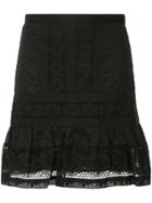 Zimmermann Prima Dot Broiderie Skirt - Black