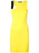 Versus - Jersey Safety Pin Cutout Dress - Women - Polyamide/spandex/elastane/viscose - 40, Yellow/orange, Polyamide/spandex/elastane/viscose