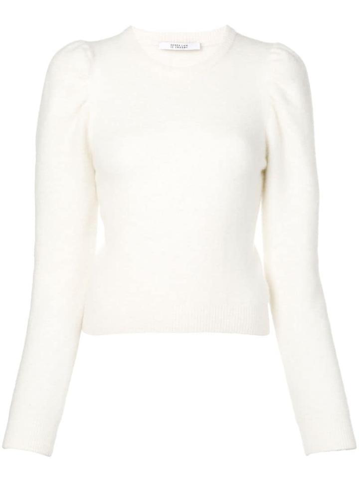 Derek Lam 10 Crosby Puff Sleeve Sweater - White