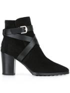 Tod's Strappy Buckled Ankle Boots