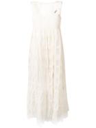Ermanno Ermanno Lace Midi Dress - Neutrals