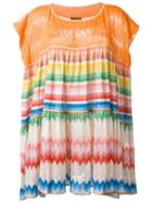 Missoni Short Oversized Kaftan, Women's, Size: Large, Orange, Rayon