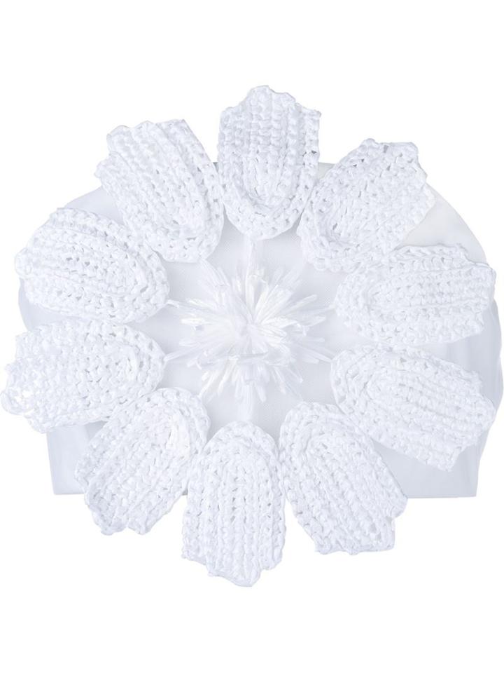 Delpozo Cotton Flower Bustier, Women's, Size: 40, White, Cotton