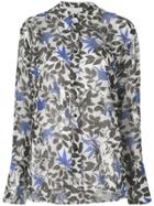 Christian Wijnants Tara Floral Semi-sheer Blouse - Metallic