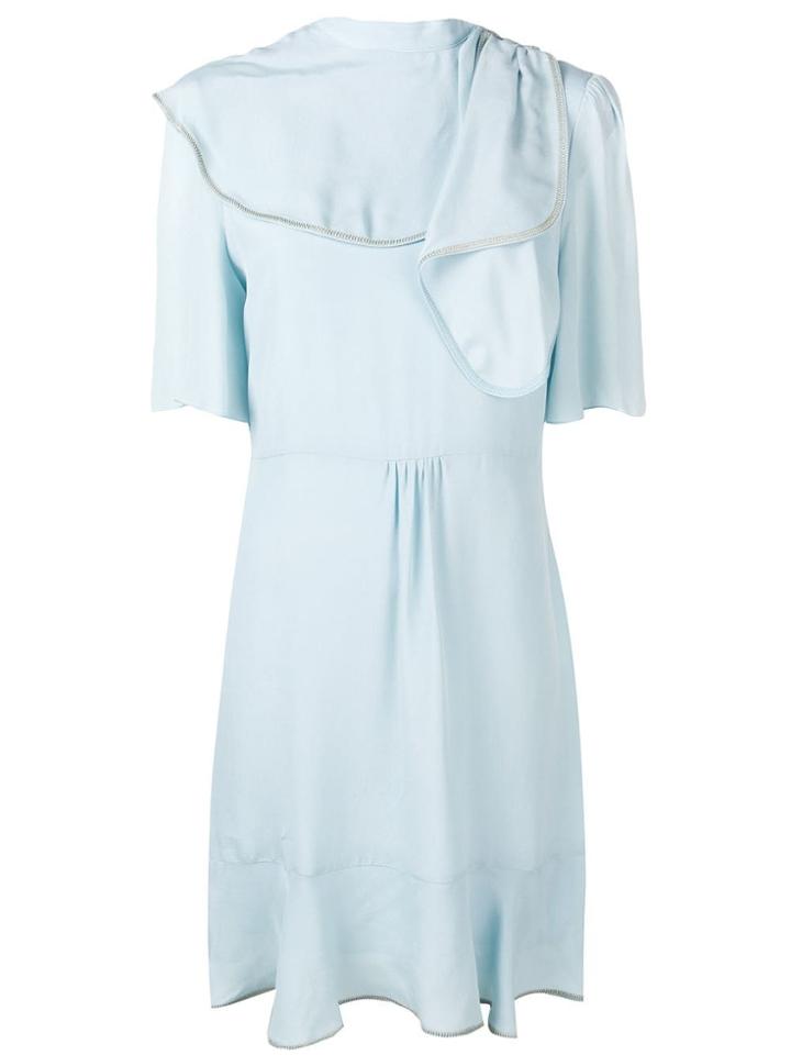 See By Chloé Draped Neck Dress - Blue