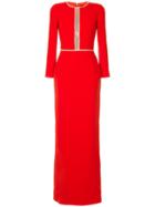 Jenny Packham Embellished Dress - Red