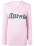Alberta Ferretti Alitalia Knit Sweater - Pink