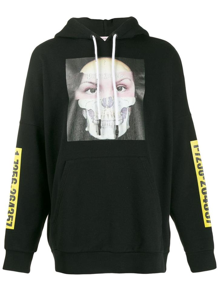 Palm Angels Sleeve Logo Hoodie - Black