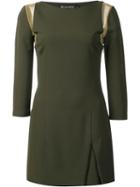 Haney 'annie' Mesh Shoulder Dress, Women's, Size: 0, Green, Silk/spandex/elastane