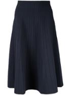 Casasola High Waisted Ribbed Skirt - Blue
