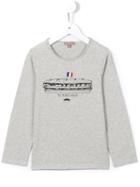 Emile Et Ida The French Burger Print T-shirt, Boy's, Size: 12 Yrs, Grey