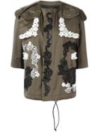 Antonio Marras Three-quarters Sleeve Jacket, Women's, Size: 44, Green, Viscose/polyester/cotton