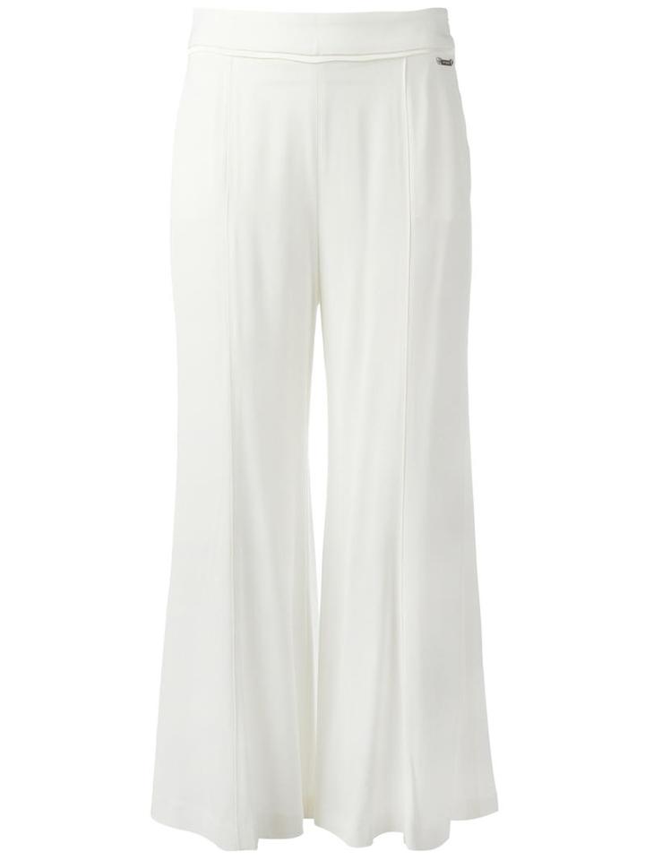 Twin-set Flared Trousers, Women's, Size: 44, Red, Acetate/viscose/spandex/elastane