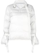 Sacai Puffer Pullover Jacket, Women's, Size: 2, White, Nylon/polyester/feather Down