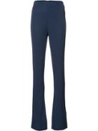 Osklen - Ribbed 'sailor' Pants - Women - Polyamide - M, Blue, Polyamide