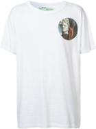Off-circular Prints T-shirt, Men's, Size: Small, Cotton