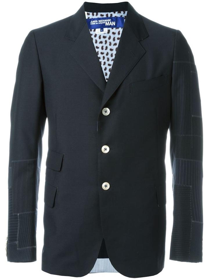 Junya Watanabe Comme Des Garçons Man Three Button Patchwork Blazer