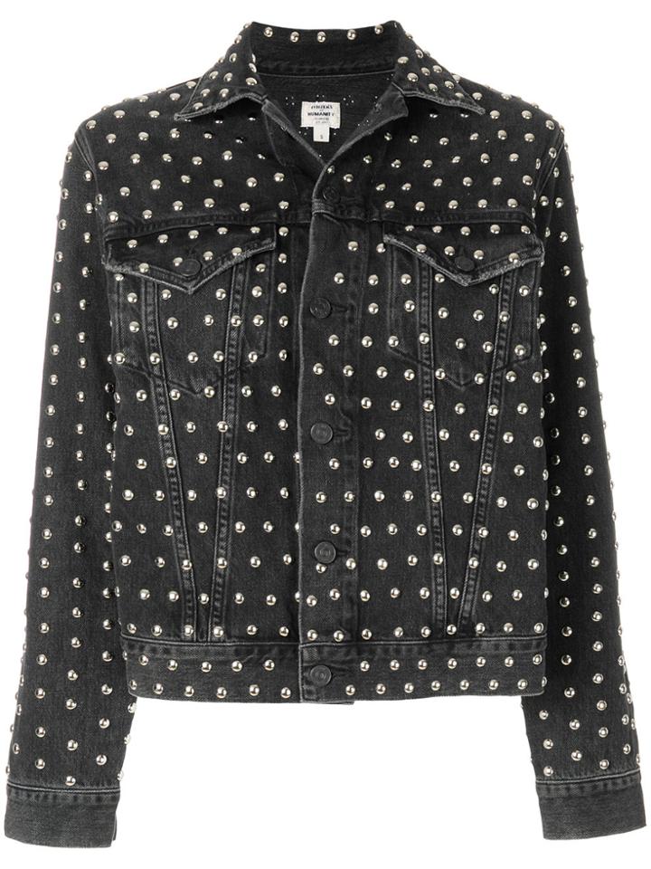 Citizens Of Humanity Studded Denim Jacket - Black