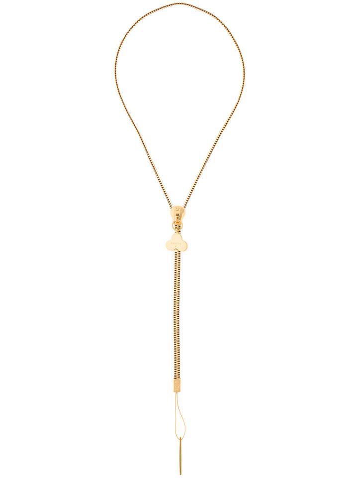 Chaos Zipper Pendant - Metallic