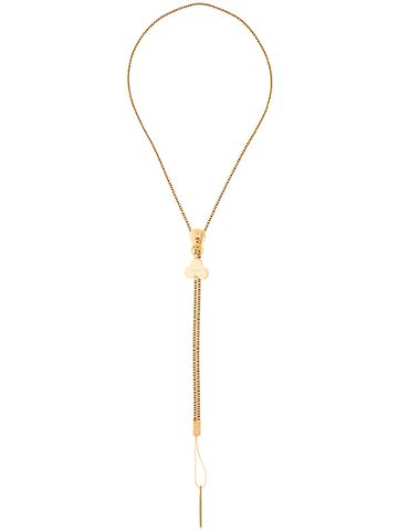 Chaos Zipper Pendant - Metallic