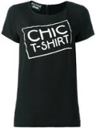 Moschino T-shirt Top, Women's, Size: 40, Black, Rayon/silk