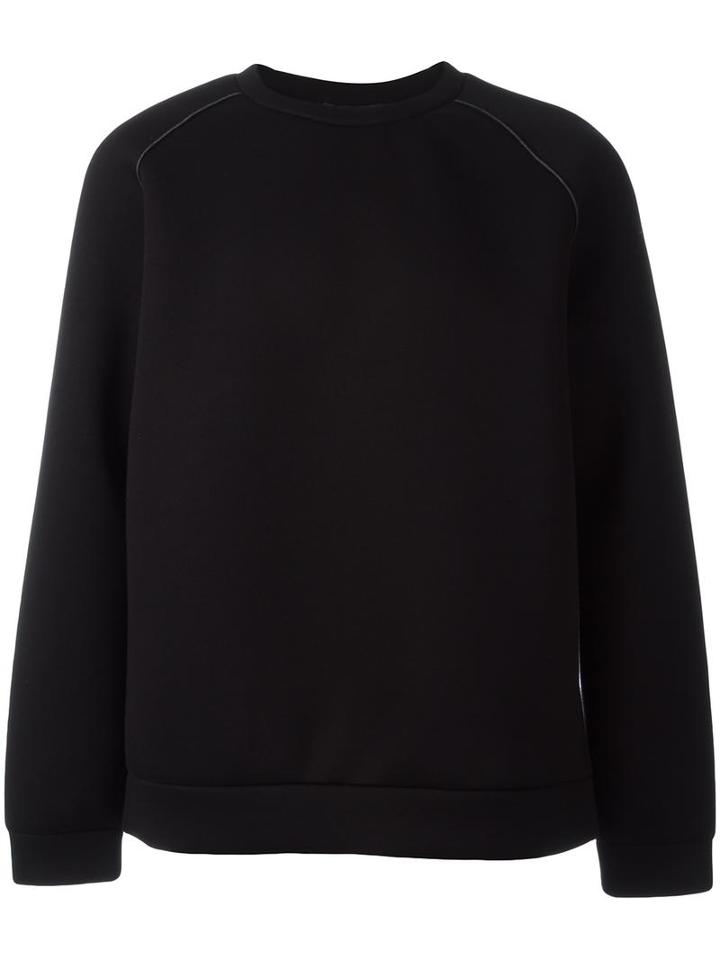 T By Alexander Wang Round Neck Sweatshirt, Men's, Size: Xl, Black, Rayon/polyurethane