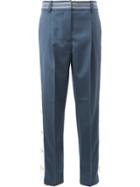 Peter Pilotto Cropped Tailored Trousers - Blue