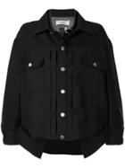 Facetasm Layered Button Jacket - Black