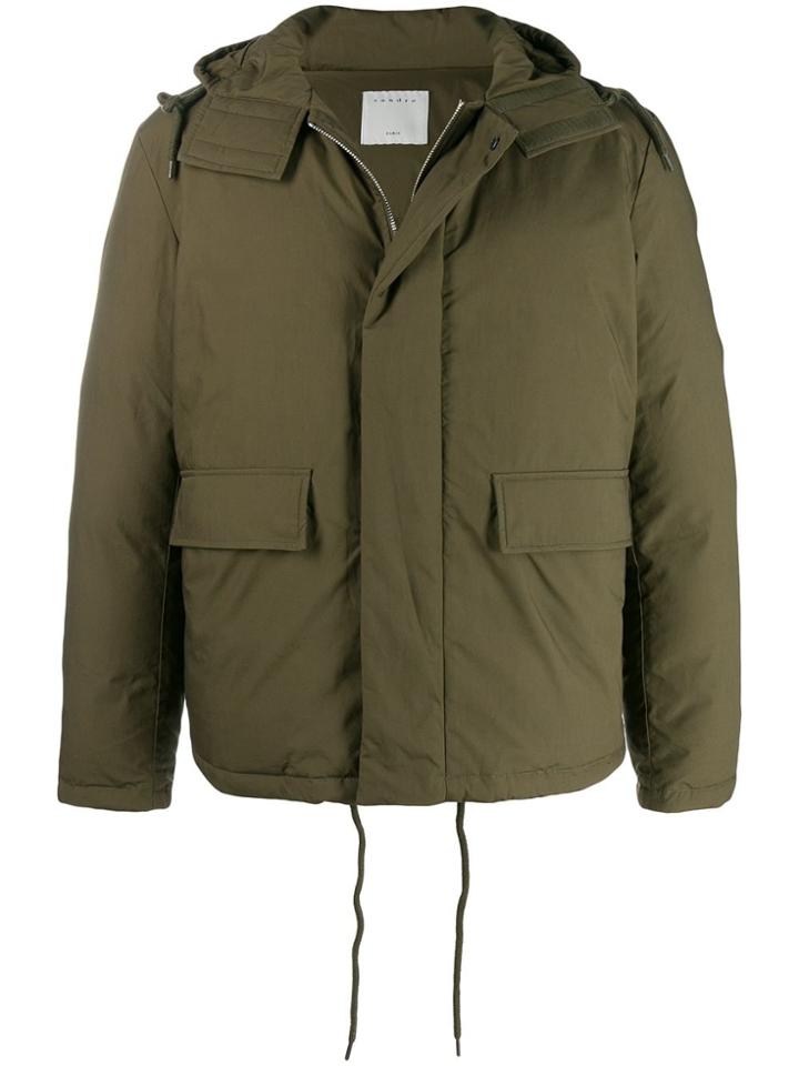 Sandro Paris Hooded Jacket - Green