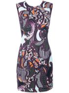 Versace - Baroccoflage Cady Dress - Women - Silk/viscose - 40, Pink/purple, Silk/viscose