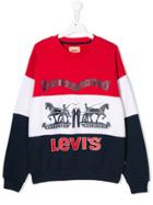 Levi's Kids Colour Block Sweatshirt - Red