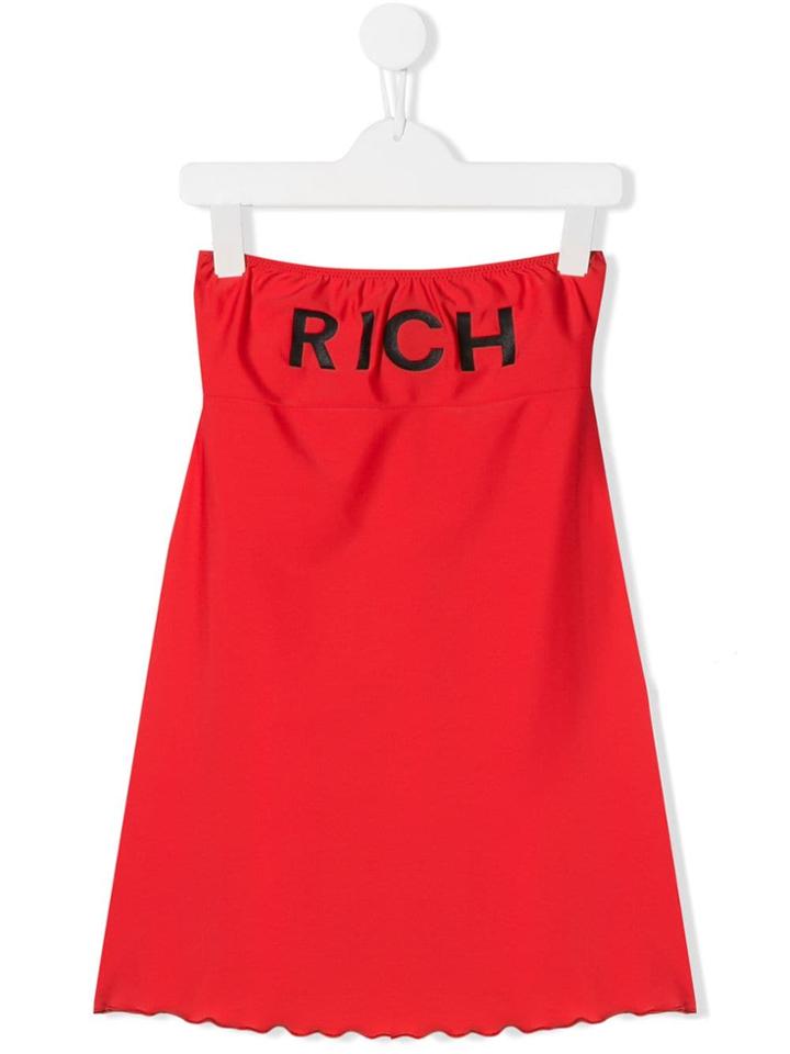 John Richmond Junior Strapless Dress - Red