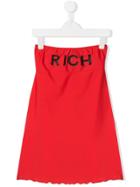 John Richmond Junior Strapless Dress - Red