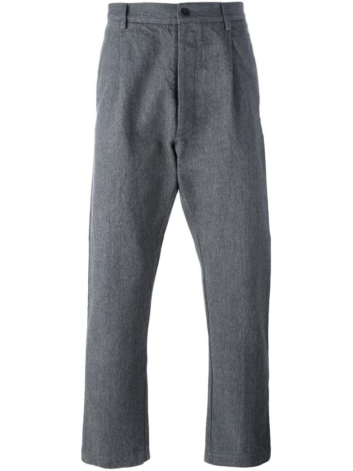 Sunnei Loose-fit Trousers, Men's, Size: Medium, Grey, Cotton