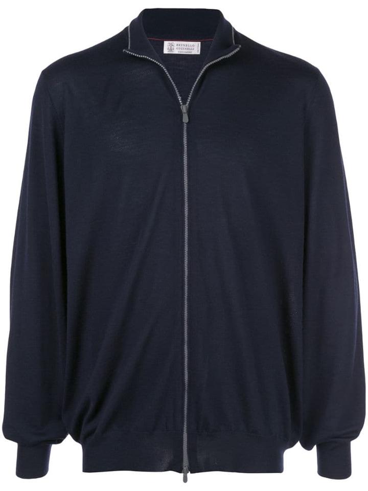 Brunello Cucinelli Fine Knit Cardigan - Blue