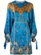 Etro - Embroidered Dress - Women - Silk/cotton/polyester/viscose - 38, Blue, Silk/cotton/polyester/viscose