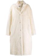 Katharine Hamnett London Velma Bio Fur Coat - White