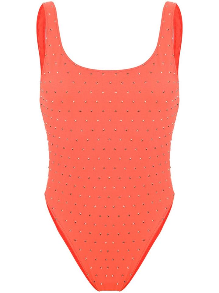 Faith Connexion Studded Swimsuit - Orange