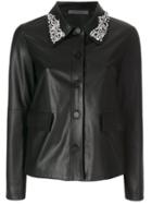 Simonetta Ravizza Sara Embellished Collar Jacket - Black