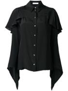 Burberry English Embroidery Ruffled Shirt - White