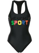 The Upside Logo Swimsuit - Black