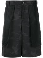 Black Comme Des Garçons Camouflage Bermuda Shorts